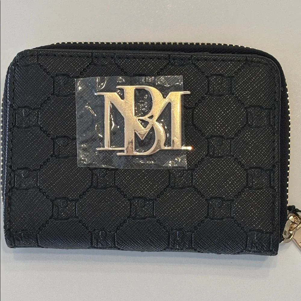 Badgley Mischka Black Vegan Leather Wallet